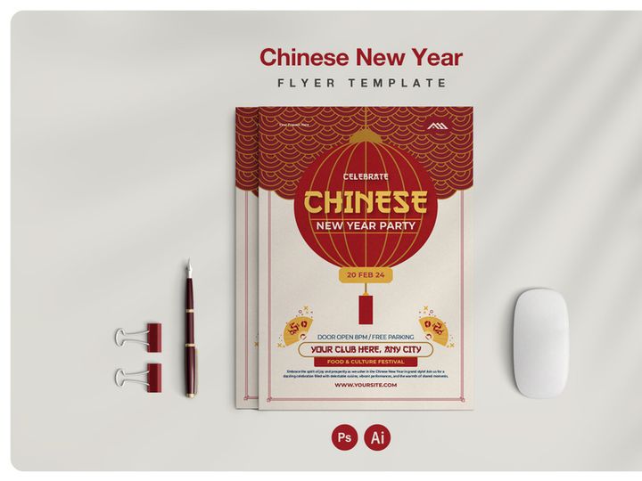 Chinese New Year Festival Flyer