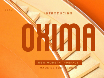 OXIMA || modern typeface preview picture