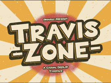 Travis Zone - Playful Display Font preview picture