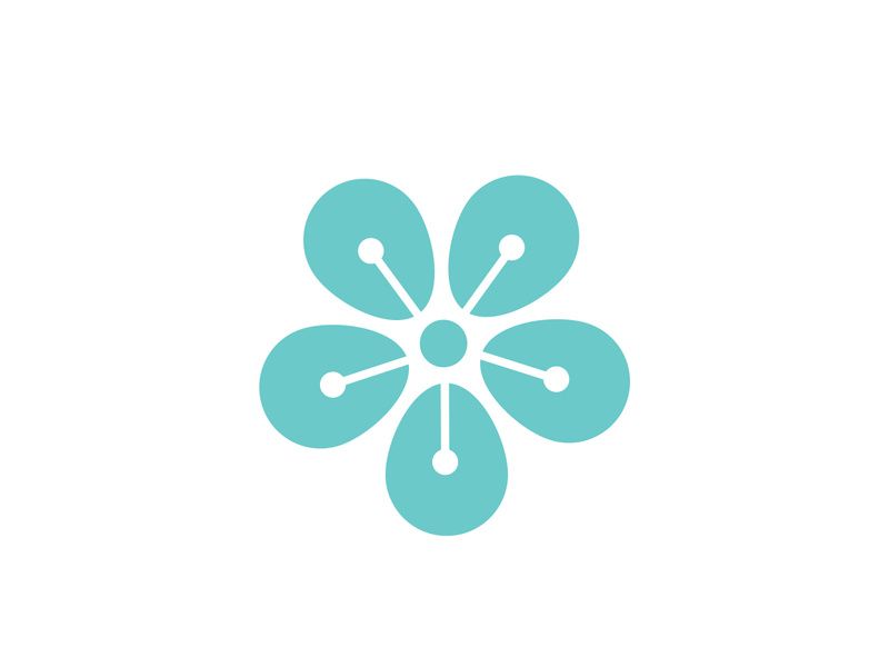 flower vector icon design template
