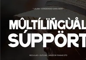 Laura - Condensed Sans Serif