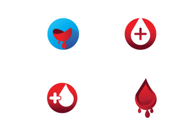 Blood abstract logo creative design. preview picture