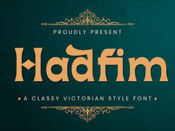 Hadfim - Victorian Decorative Font preview picture