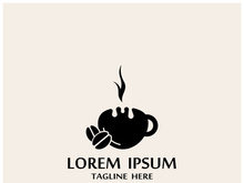 Premium coffee bean logo design.