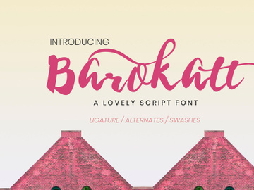 Barokatt Script Font preview picture