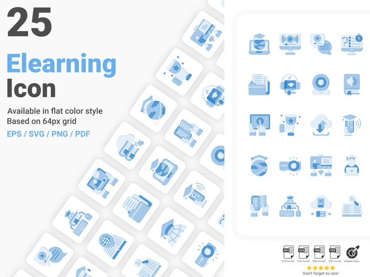 Online Learning Icon Pack