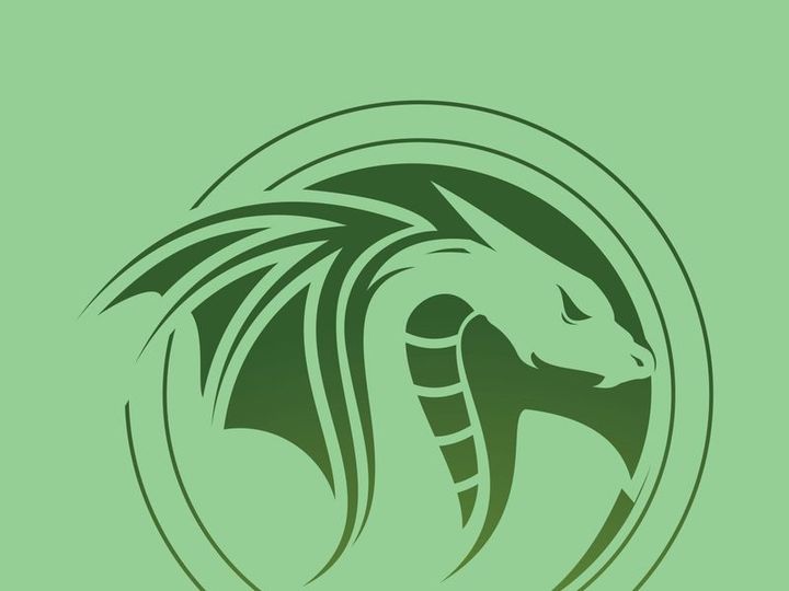 Dragon logo art illustration