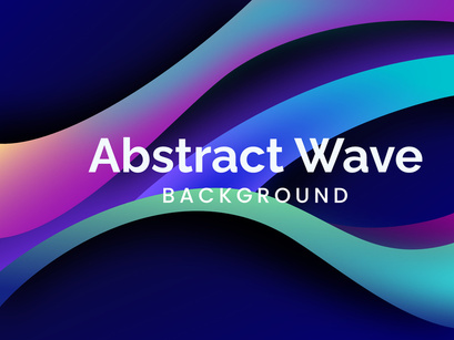 Colorful Gradient Background Wave