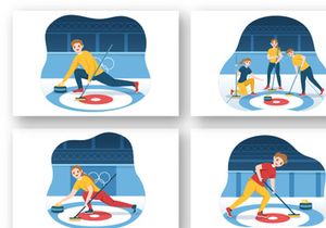 10 Curling Sport Illustration