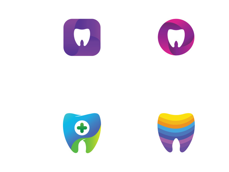 Dental abstract logo. Dental Health, dental care and dental clinic. Logo for health, dentist and clinic.