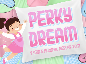 Perky Dream - Playful Display Font preview picture