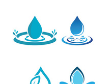 Water drop logo template vector illustration design