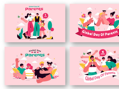 9 Global Day of Parents Illustration