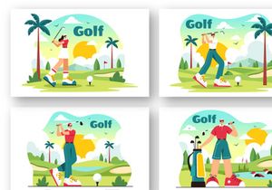 10 Golf Sport Illustration