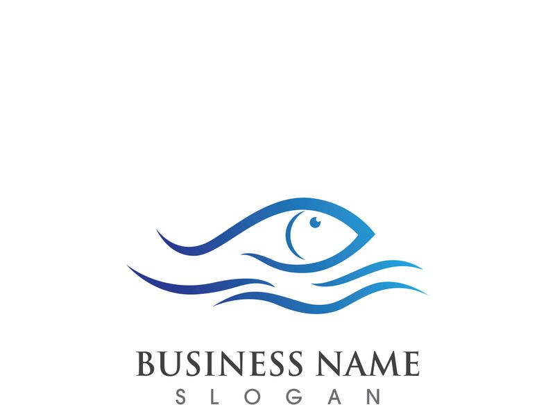 Fish logo and symbol vector symbols