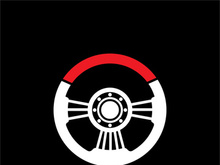 Steering Wheel vector image logo icon