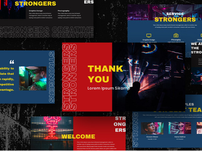 Strongers Creative Powerpoint Template