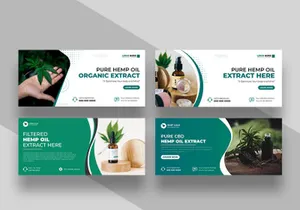 Hemp CBD Oil Facebook Cover Banner Ver-1