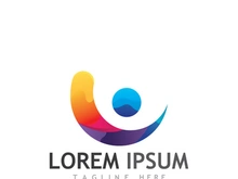 Creative people community group logo design.