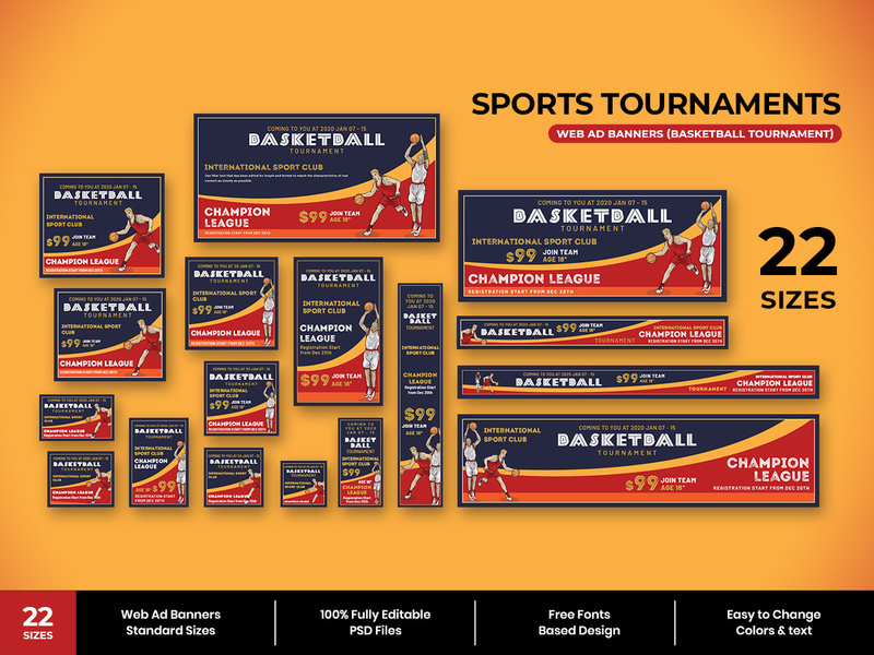 Sport Tournament Web Ad Banners