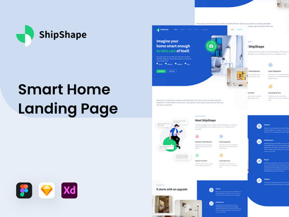 ShipShape - Smart Home Landing Page