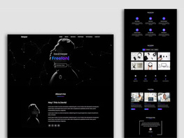 Personal Portfolio Landing Page Website Template preview picture