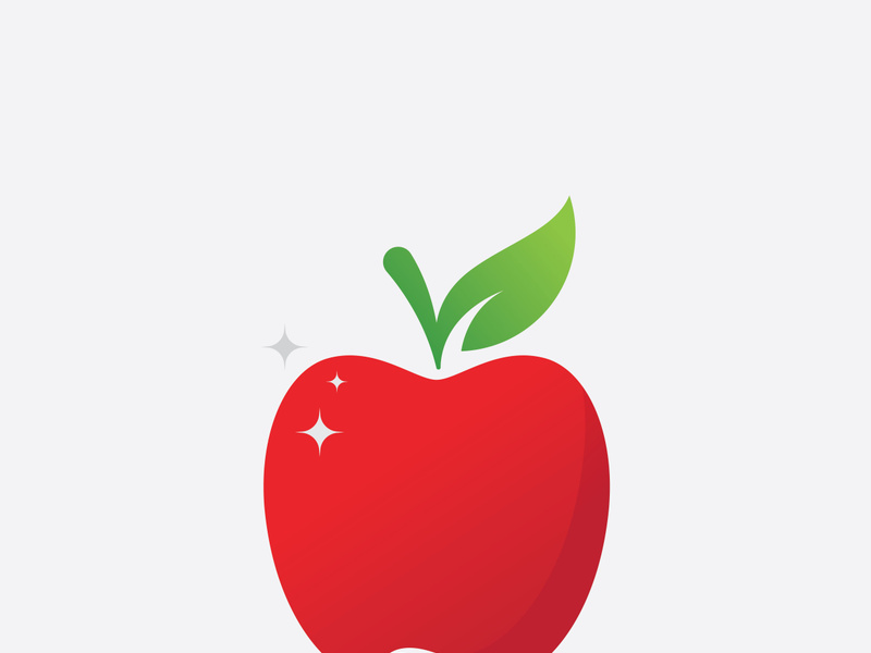 apple logo template design vector