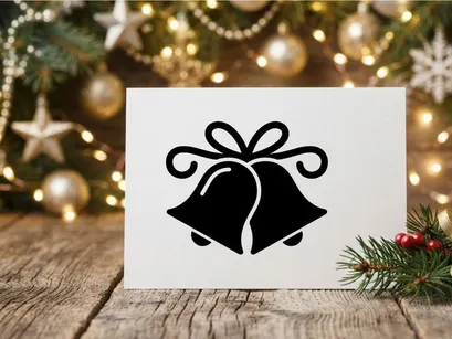 Christmas Bells with Ribbon for Holiday Celebration and Festive Decor