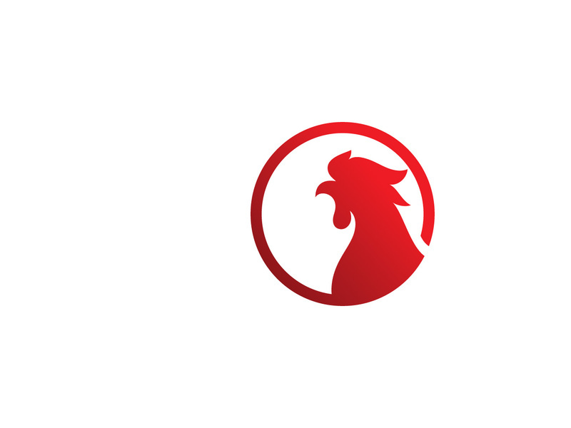 Rooster Logo  Chicken Head icon and symbol Designs Template