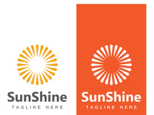 Sun logo design with a modern concept.