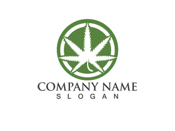 Canabis leaf vector illustration icon preview picture