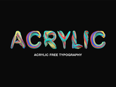 Acrylic Free Typography