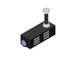 Video surveillance camera isometric preview picture