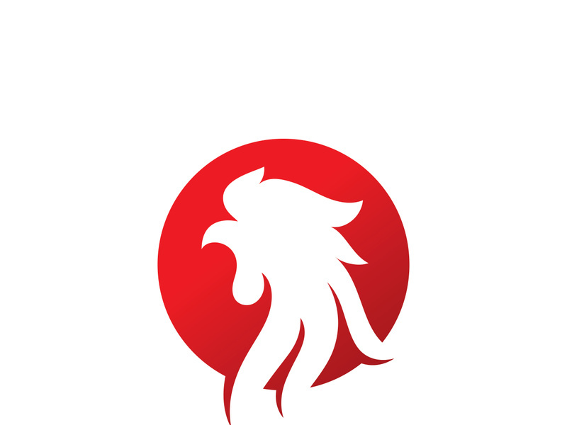 Rooster Logo  Chicken Head icon and symbol Designs Template