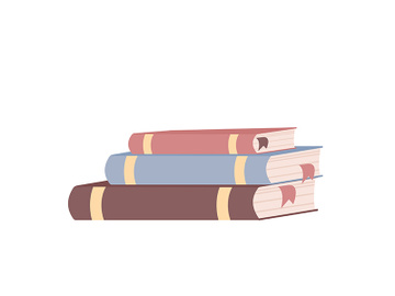 Books stack cartoon vector illustration preview picture