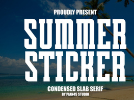 Summer Sticker - Condensed Slab Serif preview picture