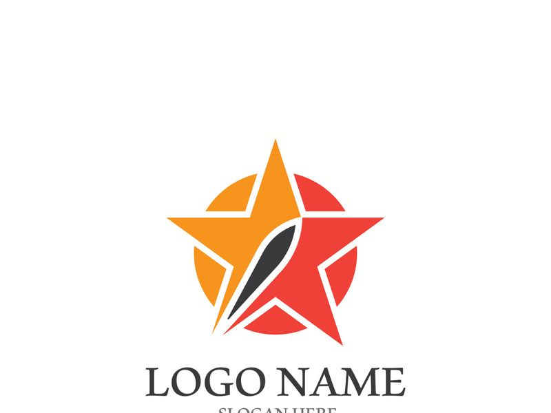 Star icon template vector illustration design