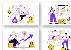 10 Revenue Vector Illustration