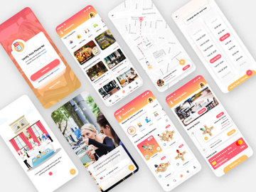 Find Restaurants and Reserve Table Mobile App UI Kit preview picture