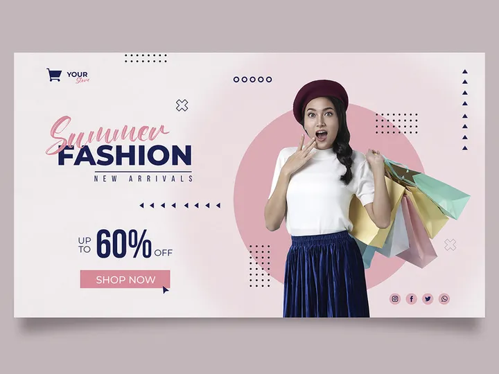 Summer Sale Social Media Banner Template