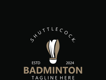 Badminton Shuttlecock logo icon design for Sport Badminton Championship club competition preview picture