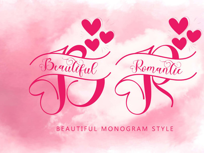 Beautiful Romantic Monogram