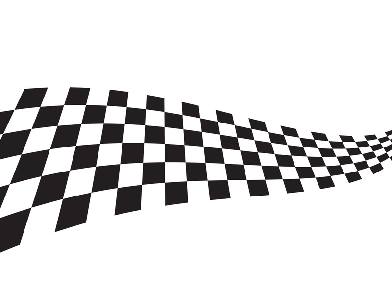 Race flag design illustration