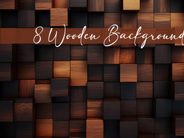 Square Brown Wooden Background preview picture