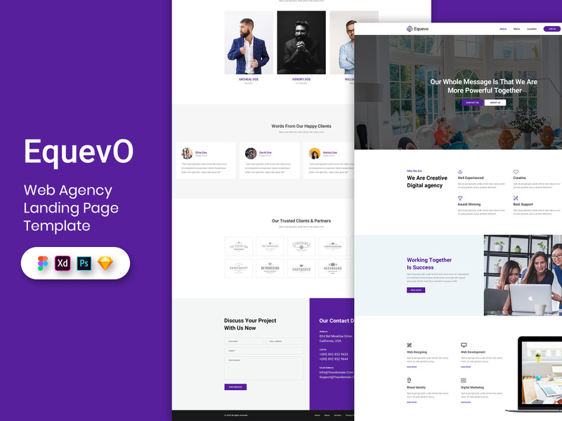 Web Agency Landing Page Template