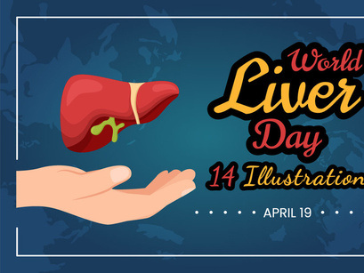 14 World Liver day Illustration