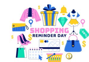 10 Shopping Reminder Day Illustration