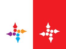 Community, network and social icon design template