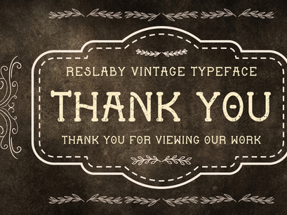 Reslaby - Vintage Typeface