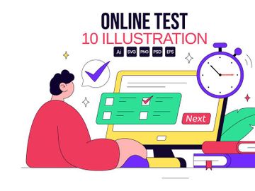 10 Online Test Vector Illustration preview picture